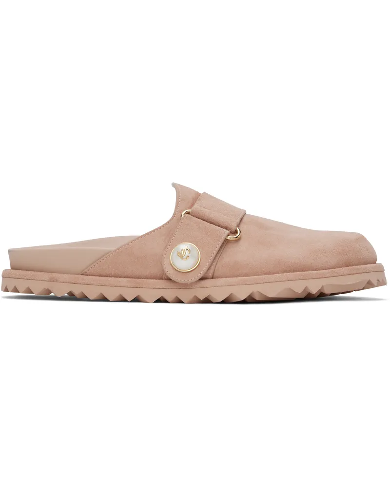 Jimmy Choo Pink Fayence Mules Macaron