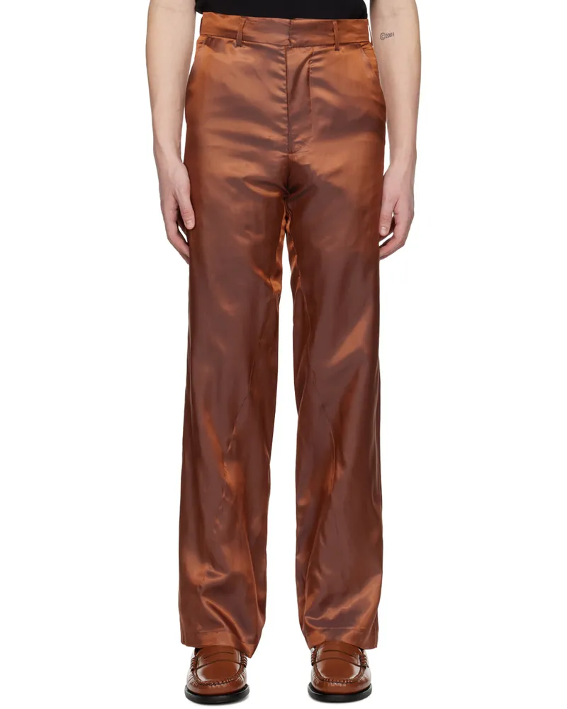 Bianca Saunders Orange Bailey Trousers Orange