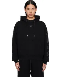 OFF-WHITE Black Off Stitch Skate Hoodie Black