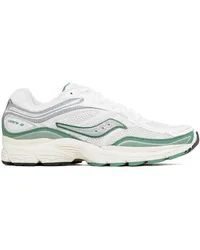 Saucony Gray & Green Progrid Omni 9 Sneakers Ivory