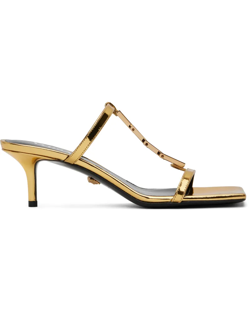 Versace Gold Patent Heeled Sandals 1x00v-gold-versace