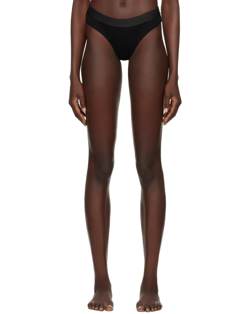 CDLP Three-Pack Black Thongs Black