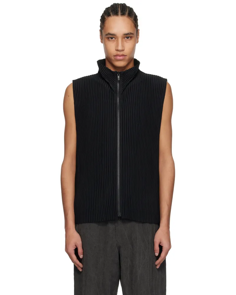 Issey Miyake Black Monthly Color March Vest 15-black