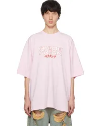 VETEMENTS Pink 'Anime Freak' T-Shirt Baby