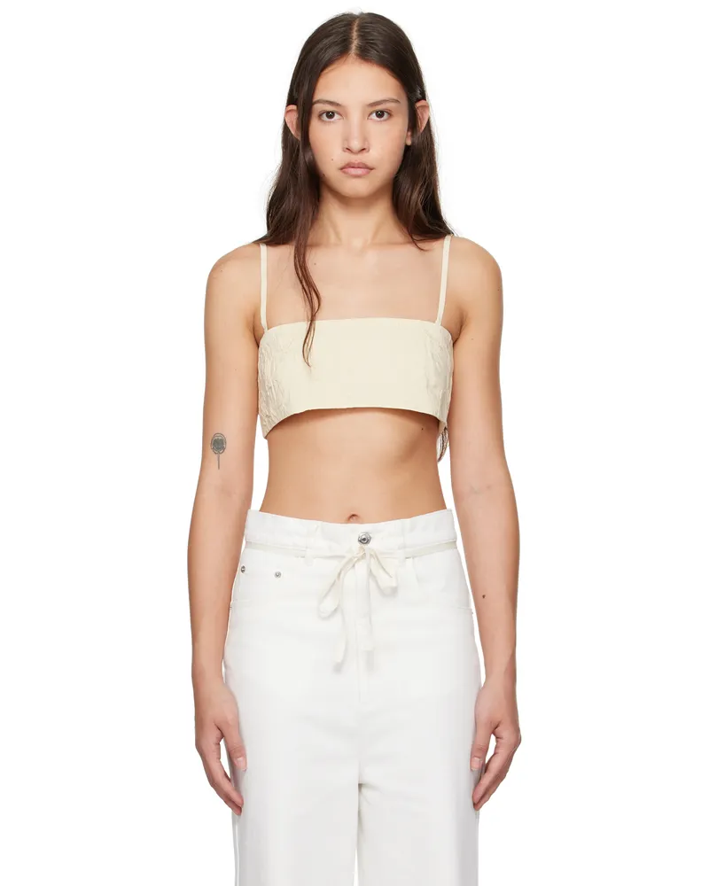 Nanushka Off-White Cressy Top Oat