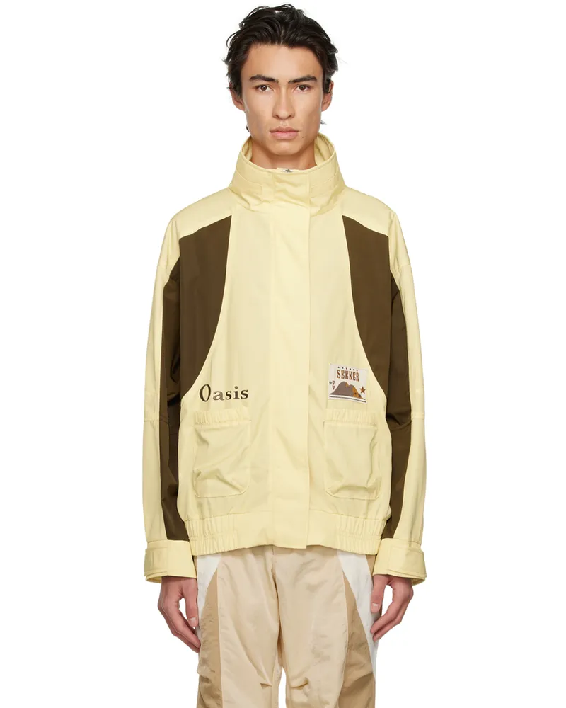 Kijun SSENSE Exclusive Yellow & Brown Oasis Shell Jacket Yellow