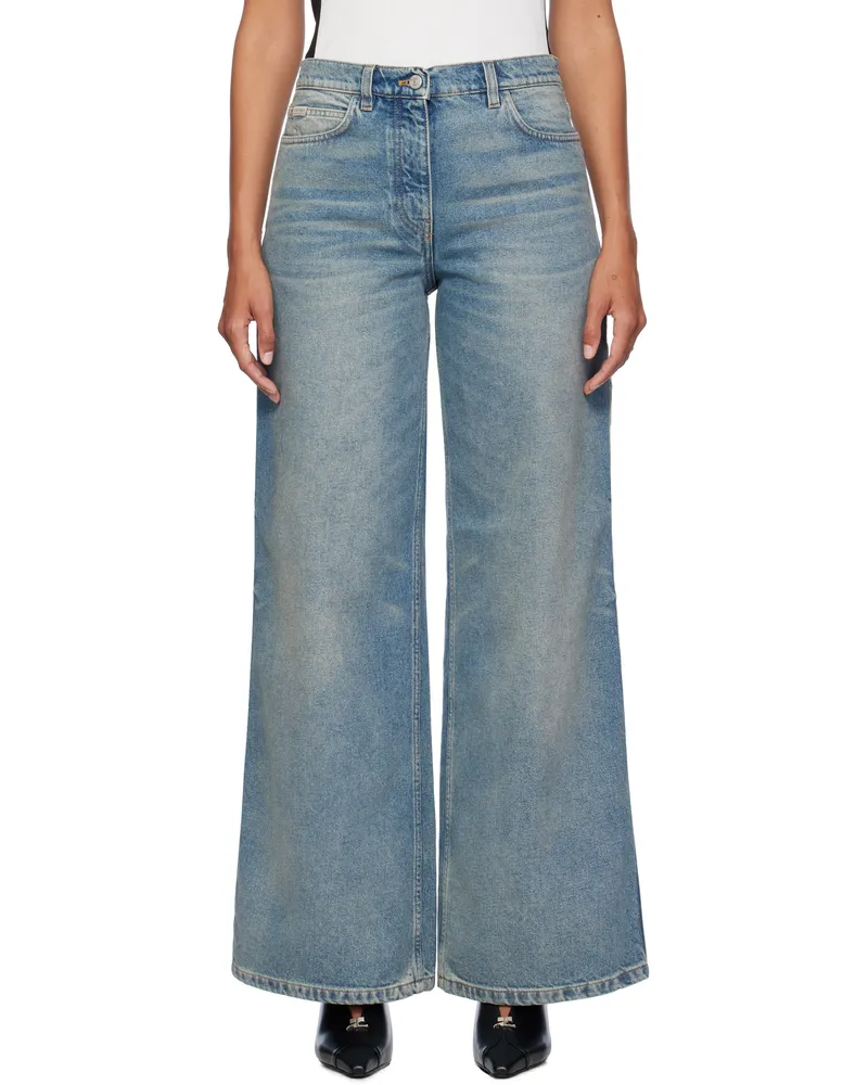 Courrèges Blue Hammer Baggy Jeans 7052