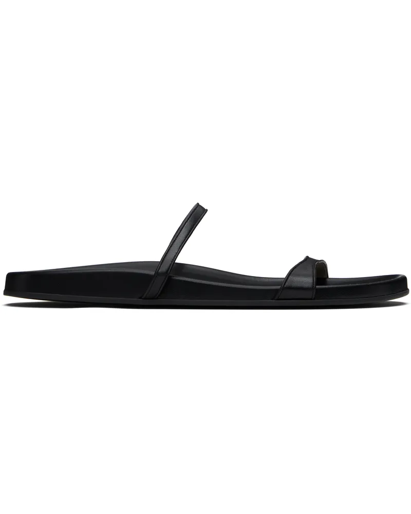 The Row Black Hugh Thin Strap Sandals Blk