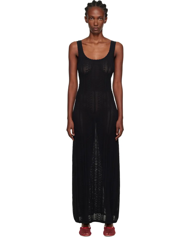 Holzweiler Black Tine Crochet Maxi Dress 1051