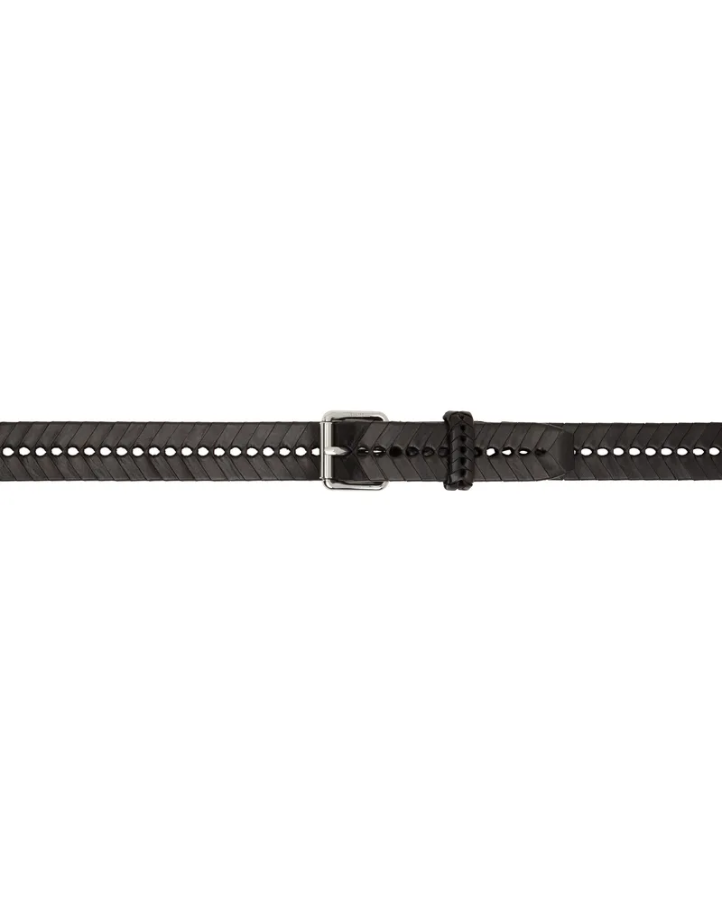 Christophe Lemaire Brown Braided 30 Belt Br449