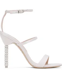 Sophia Webster Off-White Rosalind Crystal Heeled Sandals Soft