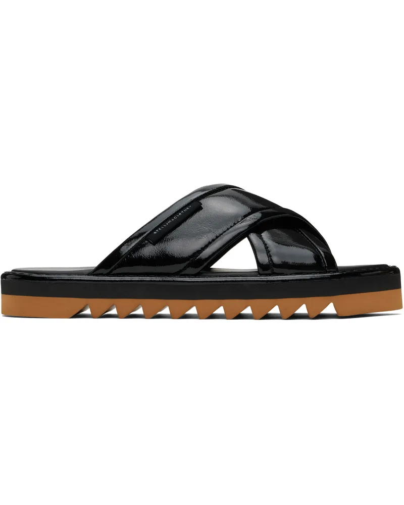 Stella McCartney Black Sneak-Elyse Twisted Sandals 1000