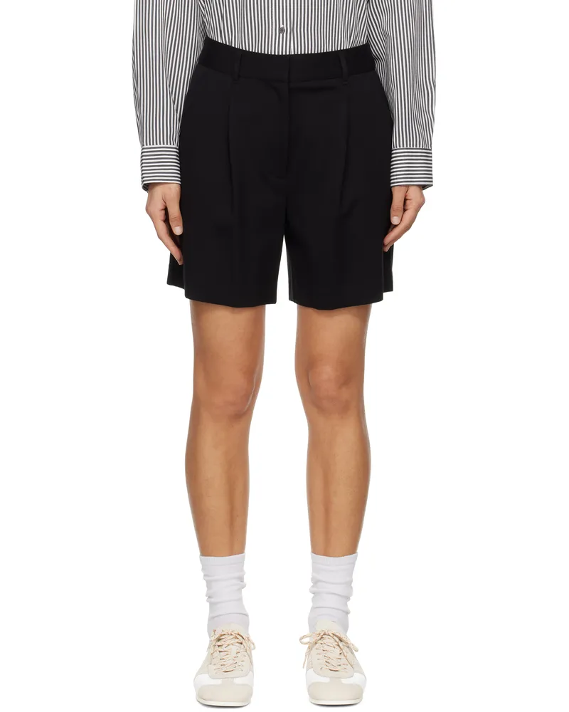 Rag & Bone Black Irina Ponte 12.5 Shorts Black