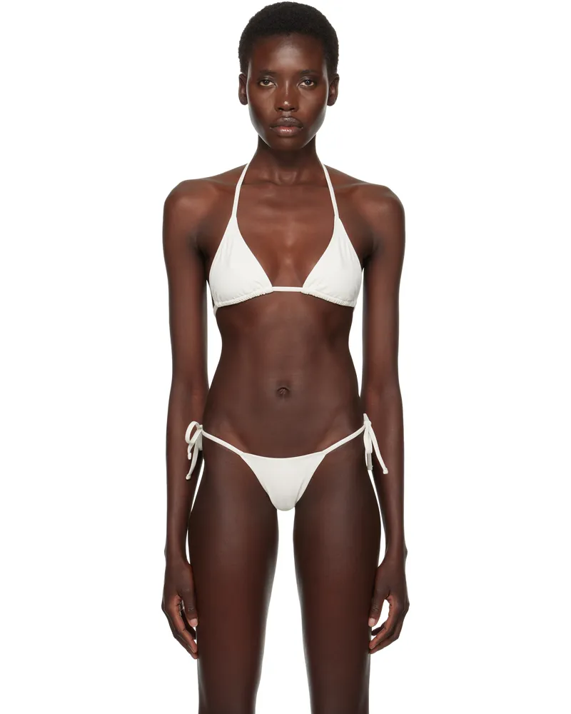 ÉTERNE White Isla Bikini Top Ivory