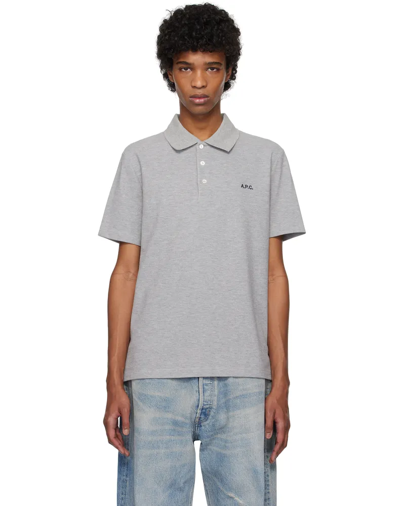 A.P.C. Gray Standard Polo Pla
