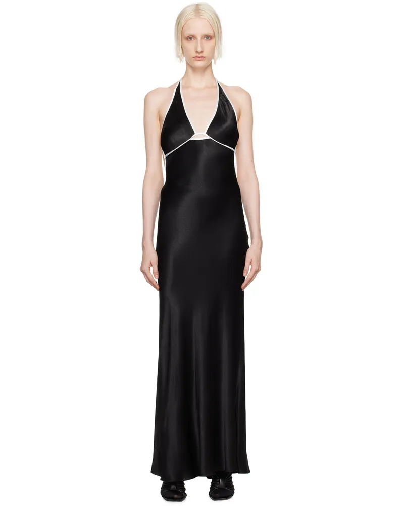 bec & bridge Black Zariah Halter Maxi Dress Black