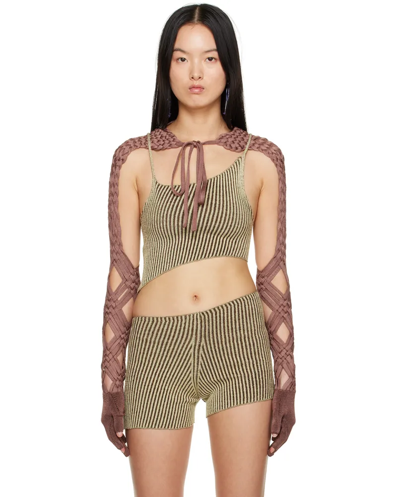 Isa Boulder SSENSE Exclusive Yellow & Brown Tank Top Yellow