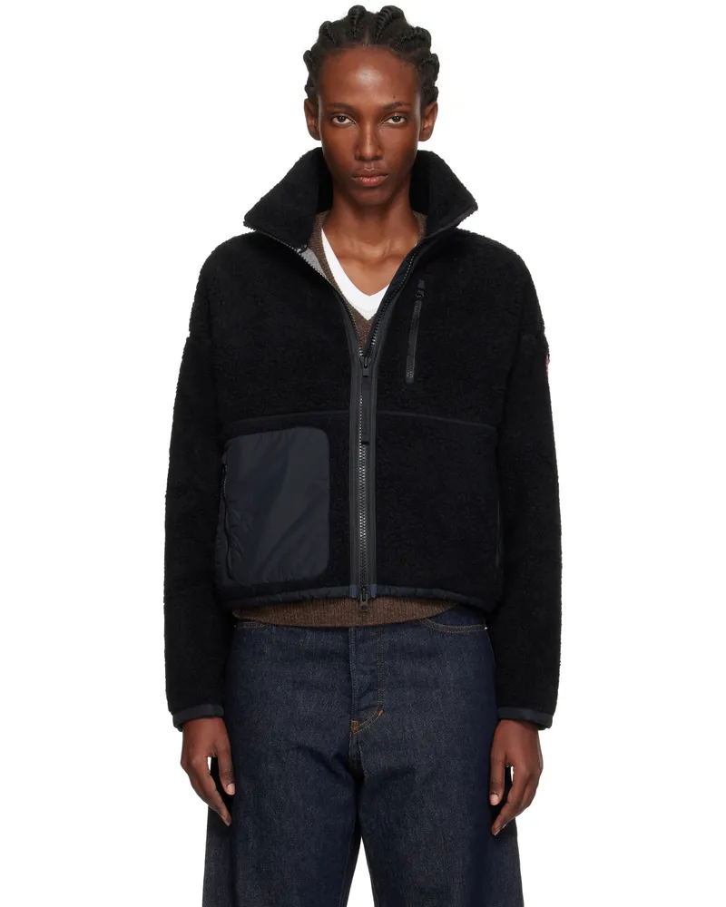 Canada Goose Black Simcoe Zip Up Fleece Sweater 9061