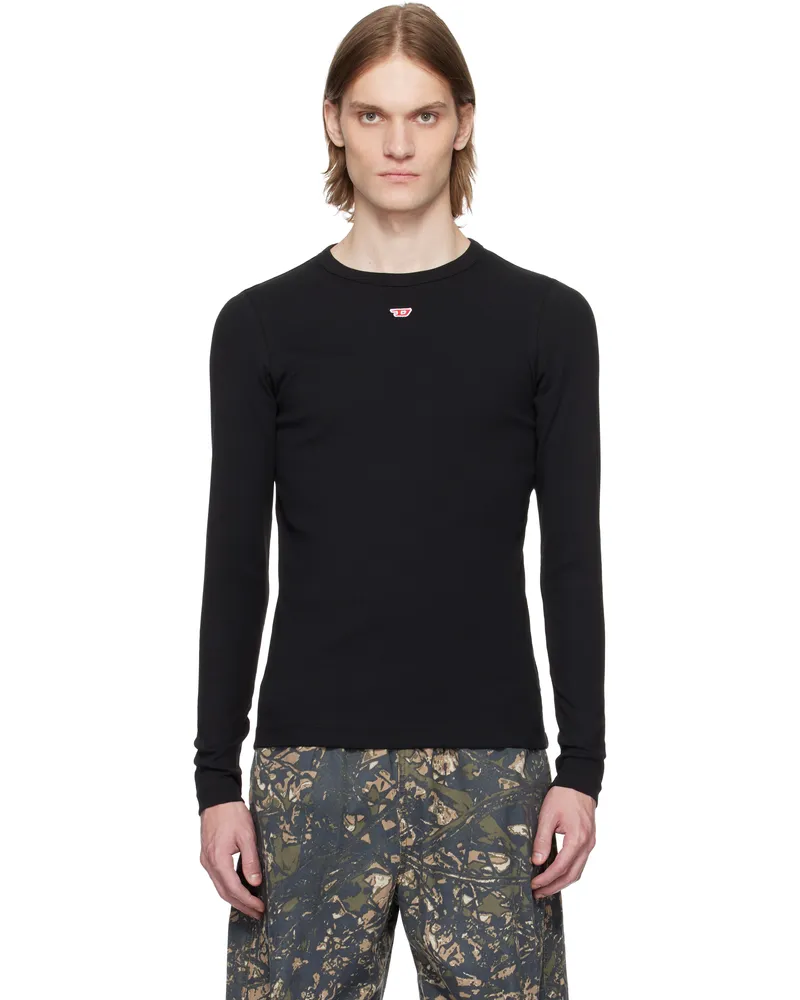 Diesel Black D-Ribber-Ls-N T-shirt 9xx
