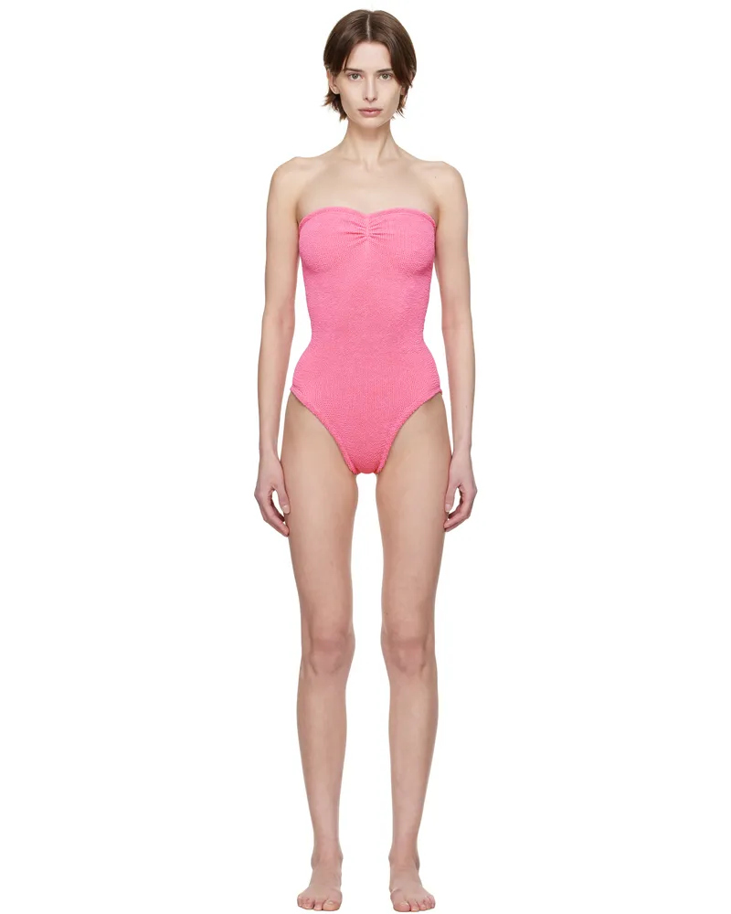 Hunza G Pink Brooke Swimsuit Candy