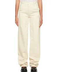 Cecilie Bahnsen Off-White Sixta Jeans Ecru