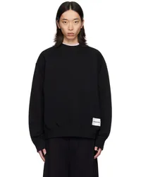 Jil Sander Black Logo Patch Sweatshirt Black