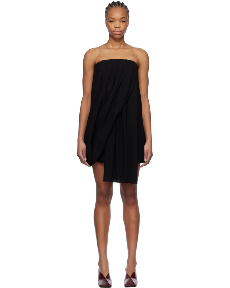 J.W.Anderson Black Draped Bustier Minidress 999