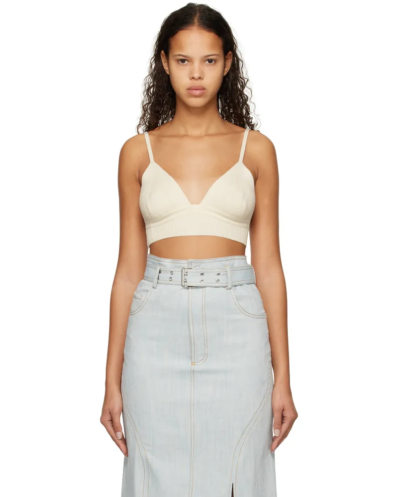Elleme Off-White Rib Bra Off