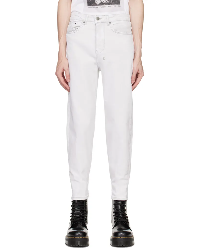 ksubi Gray Bullet Habits Jeans White