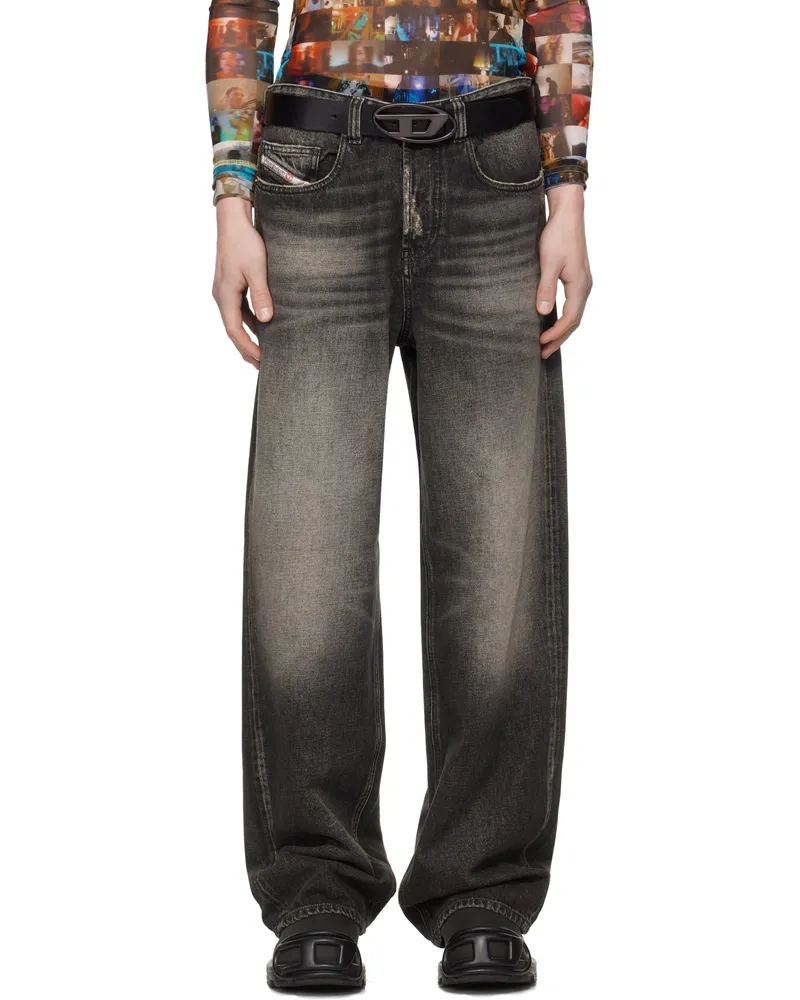 Diesel Gray Relaxed 2001 D-Macro Jeans 2