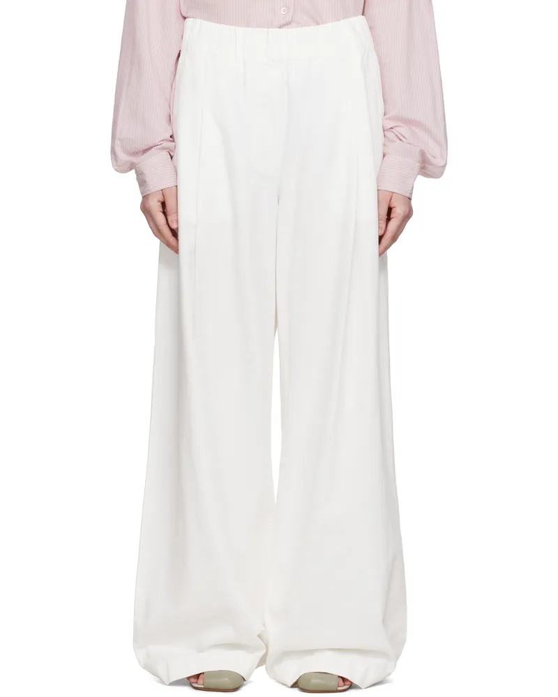 Dries van Noten Off-White Drawstring Jeans 008