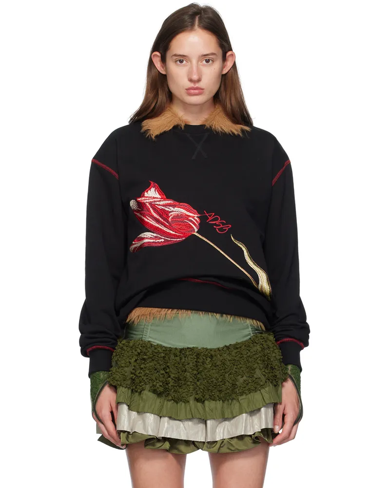 Andersson Bell Black Essential 'ADSB' Fiore Sweatshirt Black