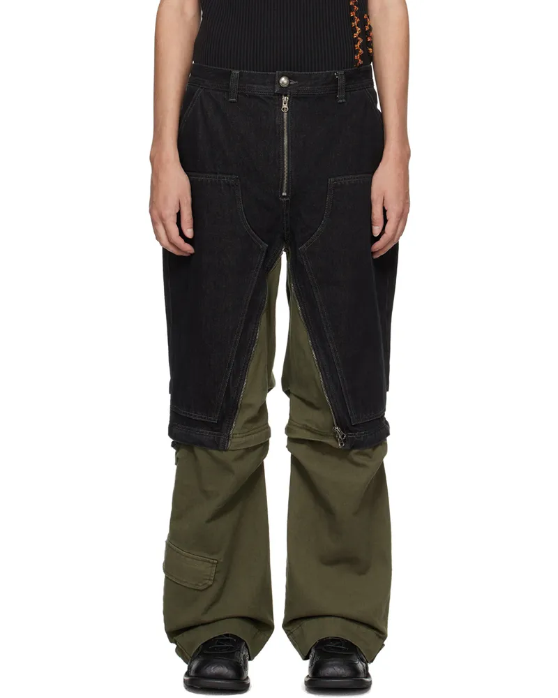 Andersson Bell Black & Khaki Milly Jeans Black