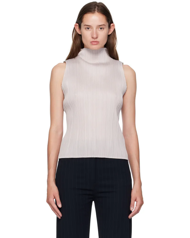 Issey Miyake Beige New Colorful Basics 4 Top 42
