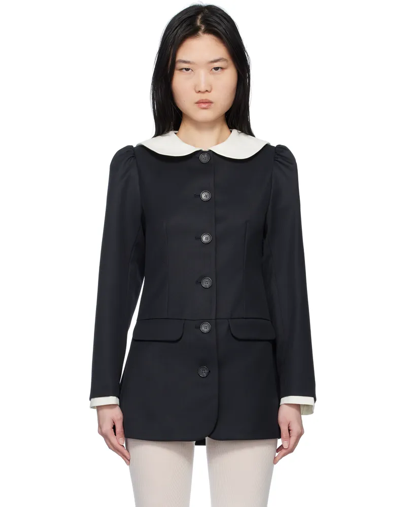 Sandy Liang Black Gwen Blazer Black