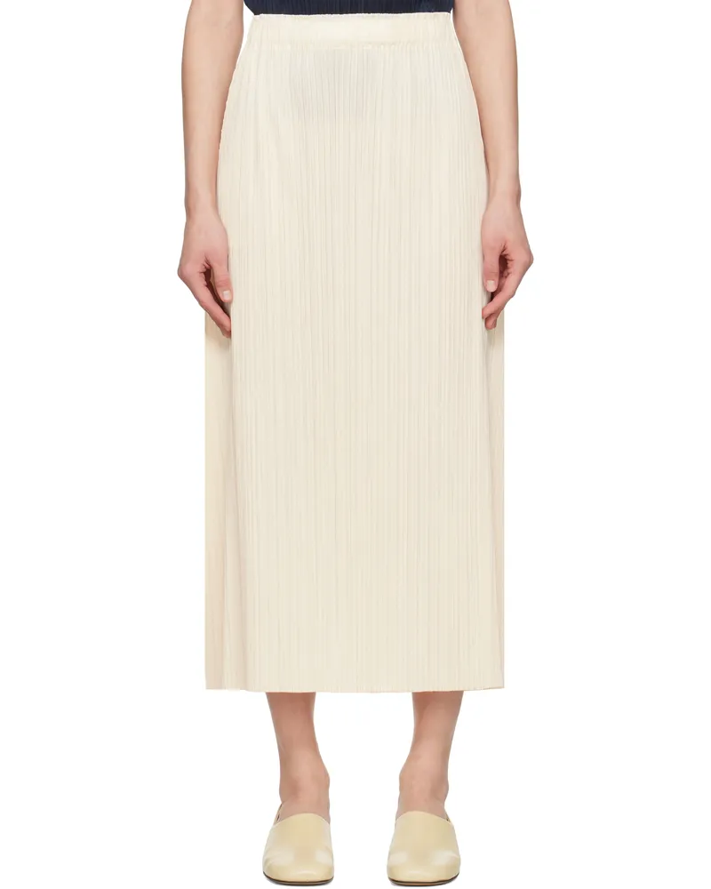 Issey Miyake Off-White Monthly Colors December Maxi Skirt 02
