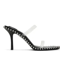 Alexander Wang Black Nova 85 Strappy PVC Heeled Sandals Black