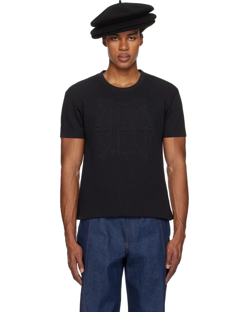 Jean Paul Gaultier Black 'The Oversized JPG' T-shirt 00-black