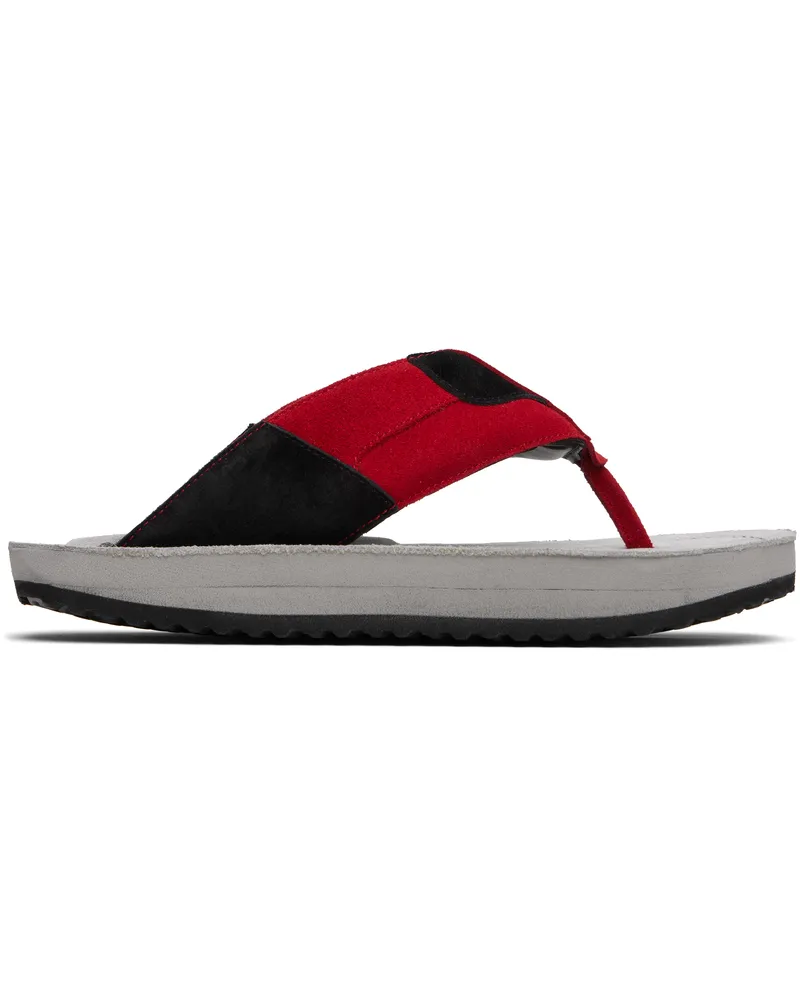 ABRA Red & Gray XXL Flip-Flops Red