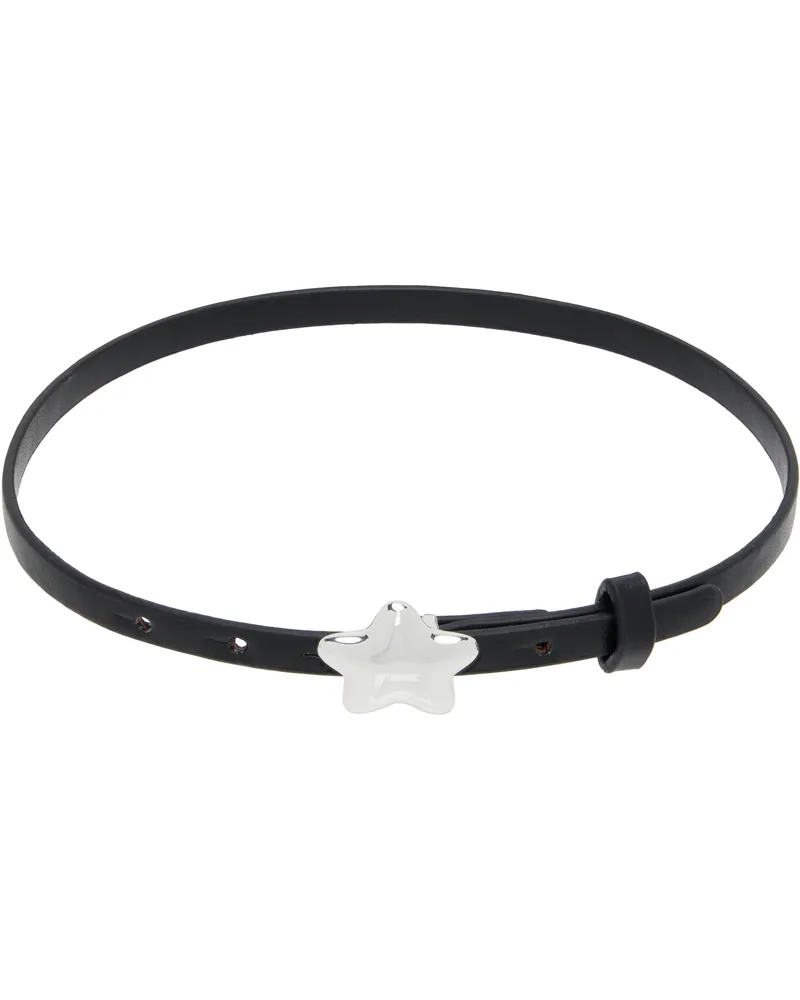 Sandy Liang Black Starry Choker Black