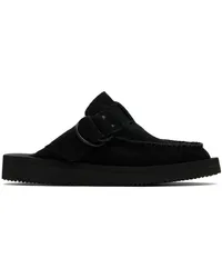 SUICOKE Black LEMI-Mab Slip-On Loafers Black