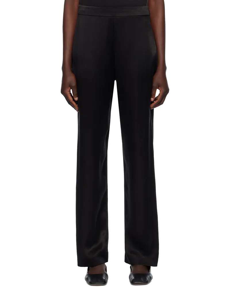 The Row Black Miros Trousers Blk