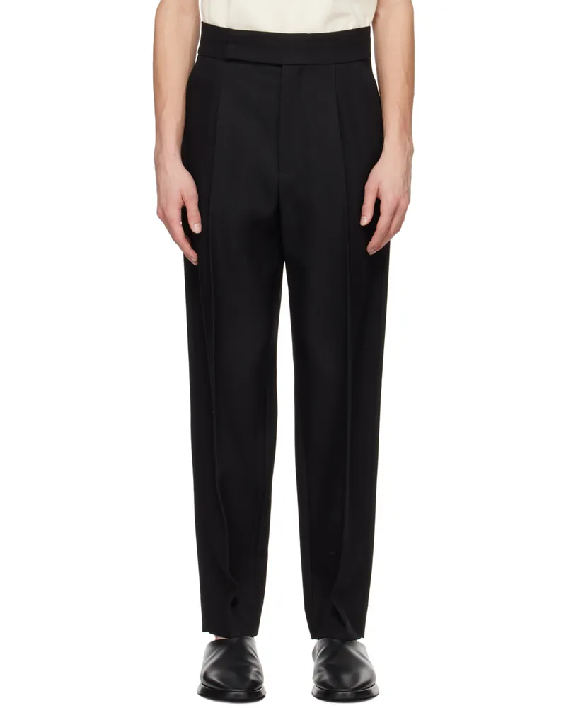 Fear of God Black Pleated Trousers Black