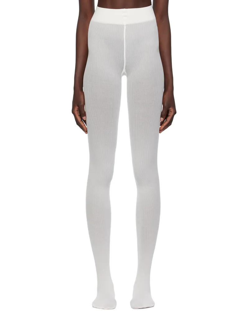 Wolford White Mary Tights 1051