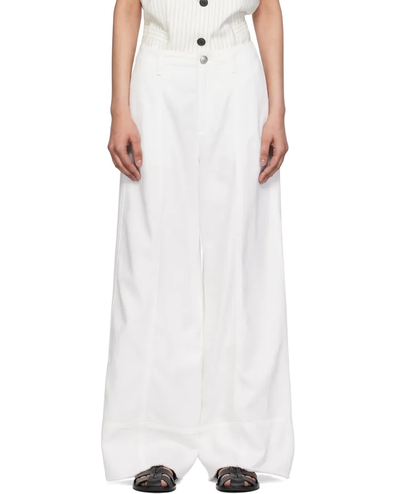 Rag & Bone White Featherweight Arianna Jeans White