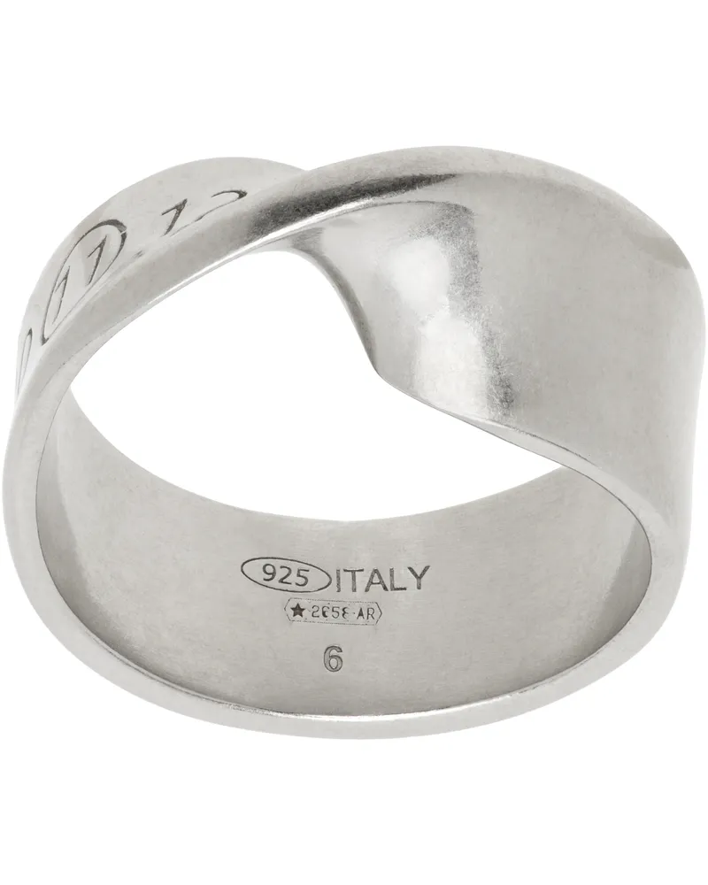 Maison Margiela Silver Twisted Ring 951