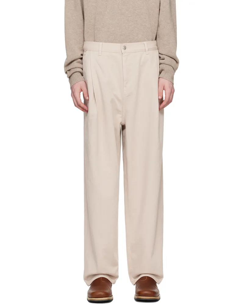 FRANKIE Shop Beige Drew Jeans Natural