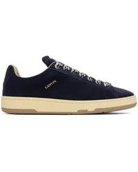 Lanvin Navy Suede Curb Lite Sneakers Dark