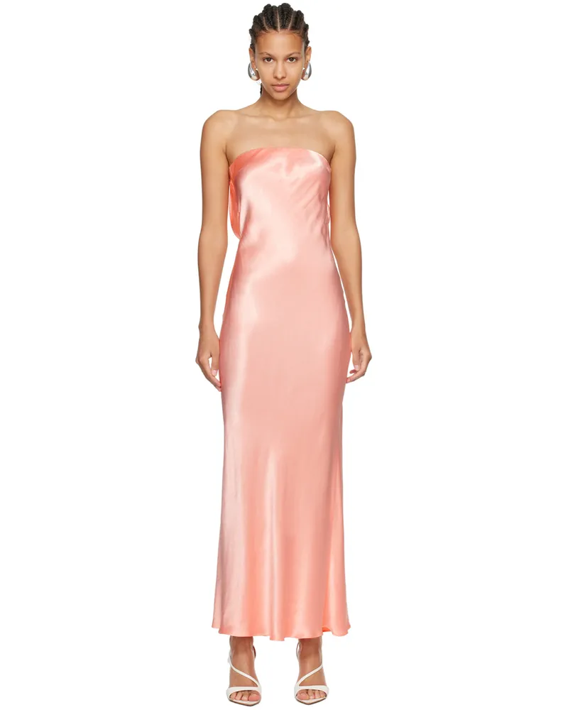 bec & bridge Pink Moondance Maxi Dress Coral