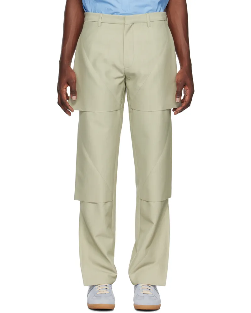 T/SEHNE SSENSE Exclusive Gray Trousers Pale